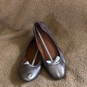 Lucky Brand pewter flats